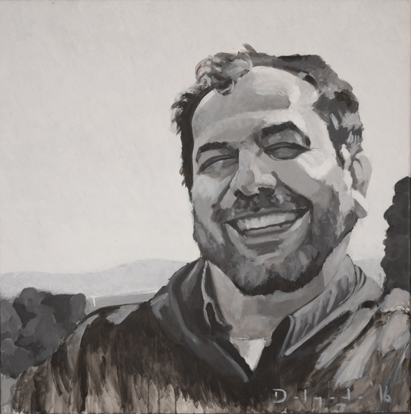 Ejercicio de amistad, un espejo amoroso que pretende reflejar la imagen que mis amigos tienen de sí mismo, un plagio cariñoso. Es un montaje de retratos en blanco y negro que rescata elementos formales de aquella época análoga, basado en material gráfico encontrado en los perfiles de Facebook de los amigos retratados”.
25_C.delgado.jpg