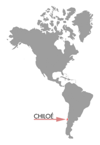 Isla Grande de Chiloé en el continente americano